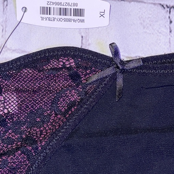 NWT- ADORE ME SEXY MESH/LACE INLAY PANTY SZ XL - Picture 4 of 8